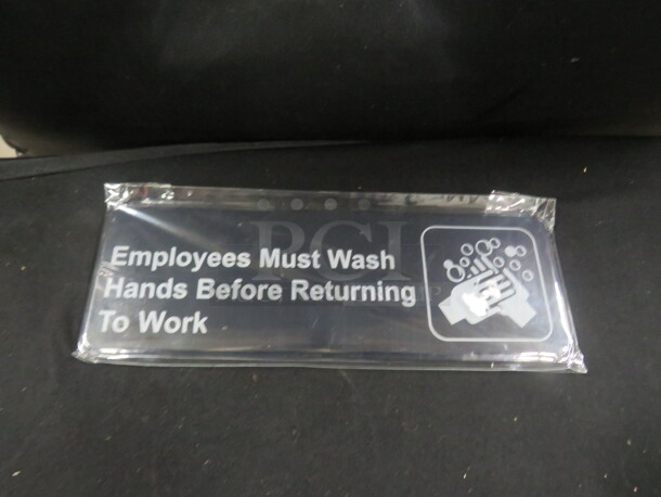 NEW Employees Must Wash Hands Sign. 2XBID - Image 1 of 1