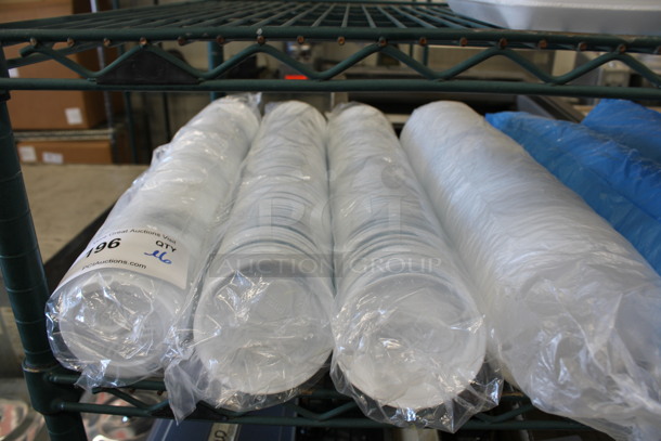 ALL ONE MONEY! Lot of Bundles of Plastic Cups and Plastic Lids! - Image 2 of 3