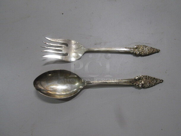 Silver Serving Spoon/Fork. 2XBID.