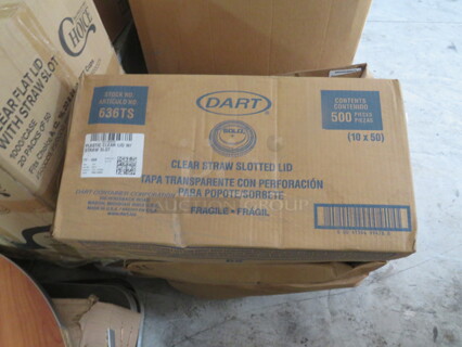 One Case Of Dart Lids. #636TS.