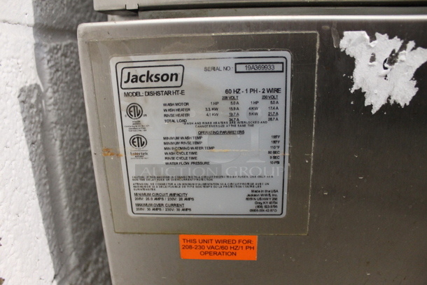 2019 Jackson DISHSTARHT-E Stainless Steel Commercial Undercounter Dishwasher. 208/230 Volts, 1 Phase. - Image 6 of 7
