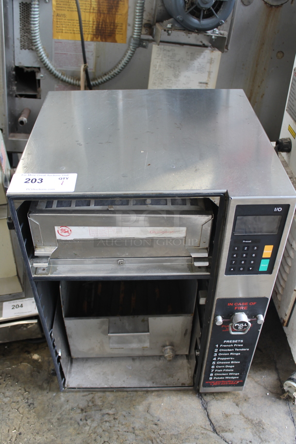 2017 Perfect Fry PFC187 Stainless Steel Commercial Countertop Electric Powered Ventless Fryer. 120 Volts, 1 Phase.  - Image 1 of 5