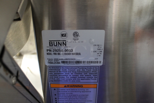 2015 Bunn FMD DBC-3 Metal Commercial Countertop Cappuccino Machine. 120/240 Volts, 1 Phase.  - Image 4 of 4