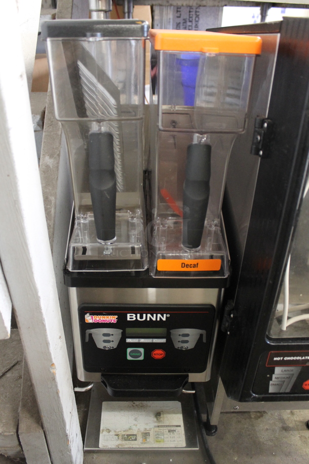 2014 Bunn MHG Stainless Steel Commercial Countertop 2 Hopper Coffee Bean Grinder. 120 Volts, 1 Phase. Tested and Working! - Image 1 of 5