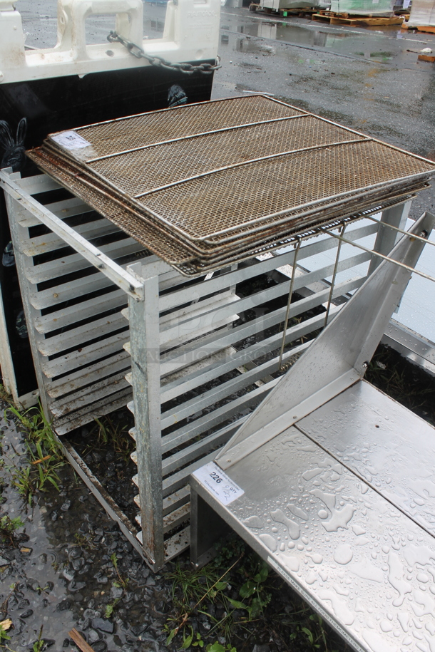 Metal Commercial Pan Rack w/ Donut Frying Screens. - Image 2 of 2