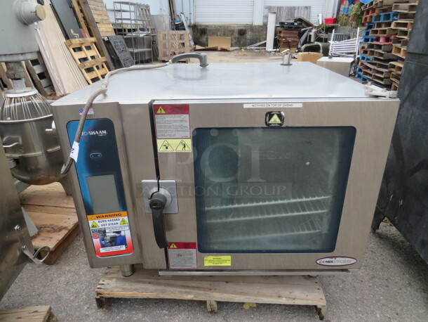 One Alto Sham Combi Smoker With 3 Racks. Unable To Test. 440-480 Volt. 3 Phase. #7.14ESI/SK. 42X44X32 - Image 1 of 3