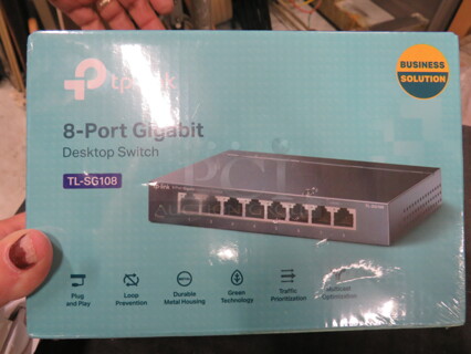 One NEW TP Link 8 Port Gigabit. #TL-SG108