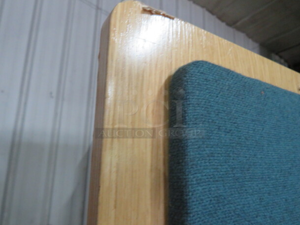 One 27X72 Wooden Board With Cloth Insert.  - Image 2 of 2
