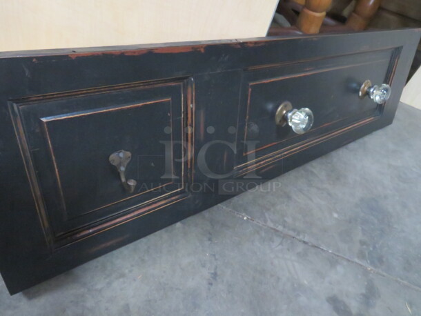 One Decorative Wooden Coat Rack. 11.5X43 - Image 2 of 2