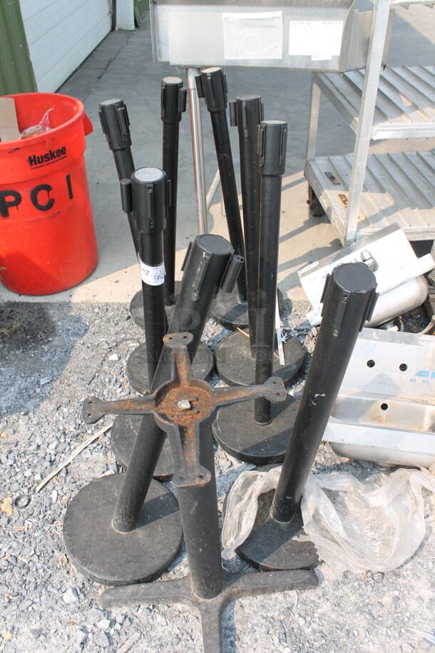 9 Black Stantions. 9 Times Your Bid! Cosmetic Condition May Vary. - Image 2 of 7