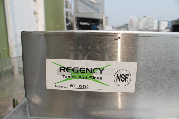 BRAND NEW SCRATCH AND DENT! Regency 600IB2130 Commercial Stainless Steel Underbar Ice Bin.  - Image 2 of 6
