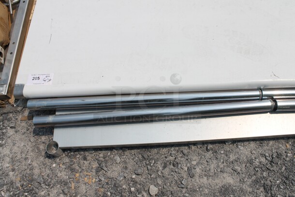 BRAND NEW SCRATCH AND DENT! Steelton 522ETSG3072 Commercial Stainless Steel Disassembled Work Table With Undershelf And Legs. - Image 4 of 6