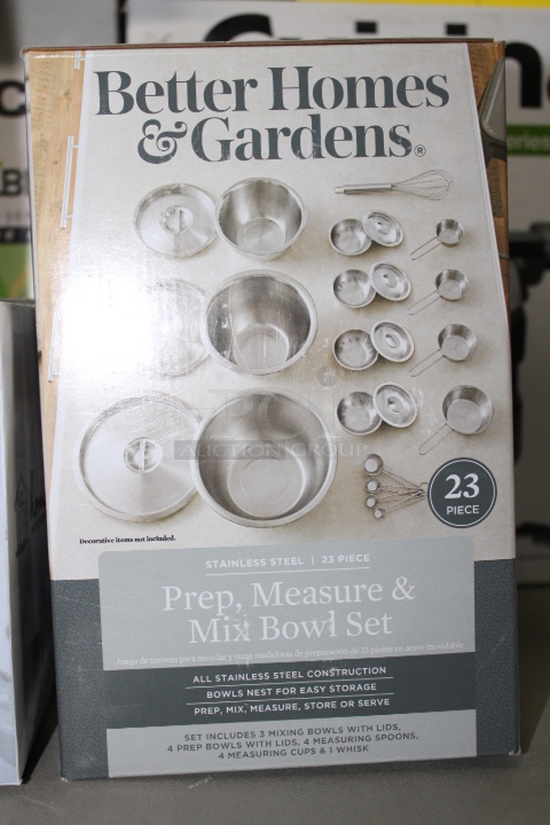 Better Home & Gardens 23pc Prep, Measure & Mix Bowl Set