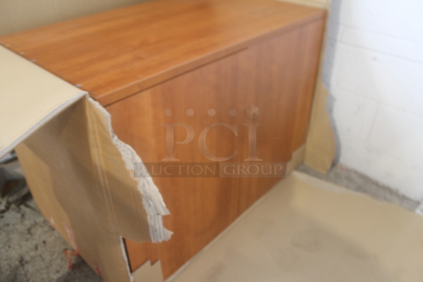 Wood Pattern 2 Door Cabinet - Image 2 of 3