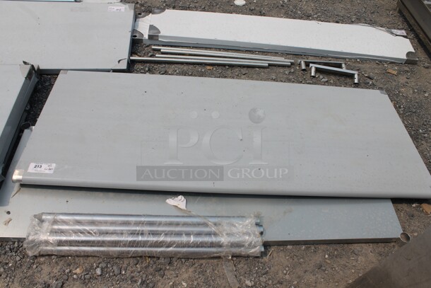 BRAND NEW SCRATCH AND DENT! Steelton 522ETSG3072 Commercial Stainless Steel Disassembled Work Table With Undershelf And Legs. - Image 1 of 5