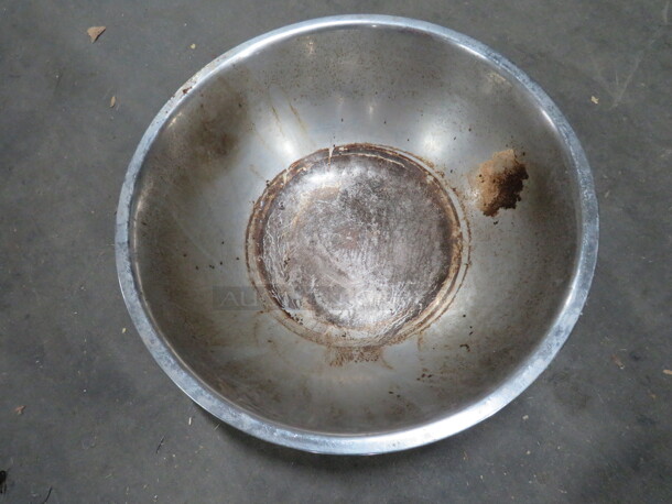One 17.5 Inch Stainless Steel Mixing Bowl.