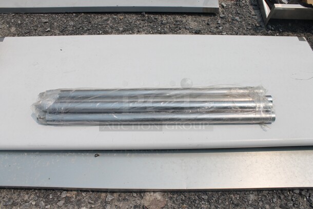 BRAND NEW SCRATCH AND DENT! Commercial Stainless Steel Disassembled Work Table With Undershelf And Galvanized Legs - Image 2 of 5