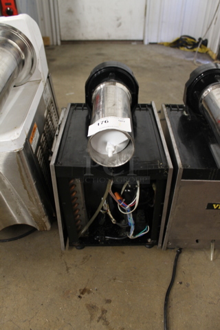 Vevor SC 1 Stainless Steel Commercial Countertop Single Hopper Slushie Machine. Missing Hopper. 110 Volts, 1 Phase. Tested and Working!