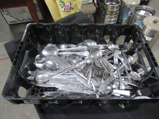 One Lot Of Assorted Flatware.