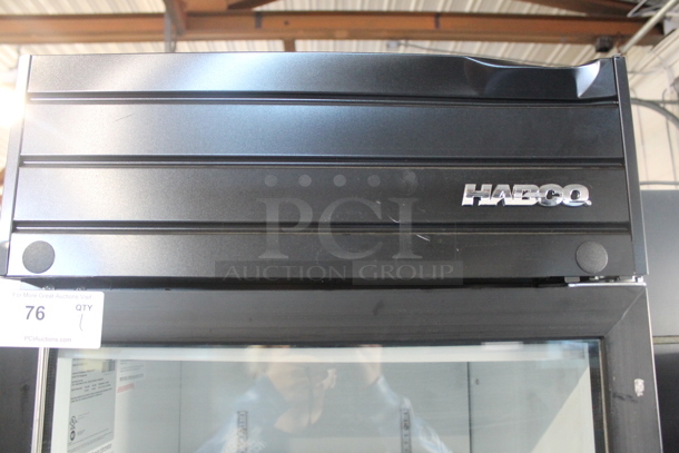 Habco SE18 Metal Commercial Single Door Reach In Cooler Merchandiser w/ Poly Coated Racks. 115 Volts, 1 Phase. Tested and Working! - Image 2 of 5