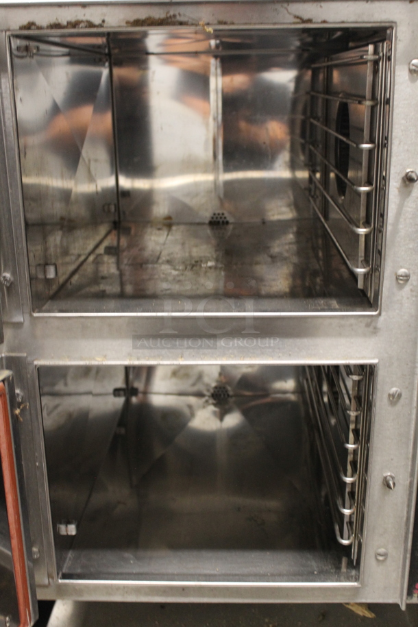 Groen HY-6G Commercial Stainless Steel Natural Gas Double Steamer On Stainless Steel Stand.  - Image 3 of 7