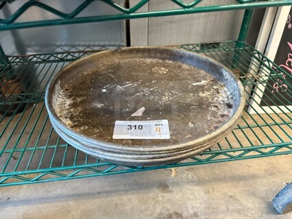 4 Round Metal Baking Pans. 4 Times Your Bid!