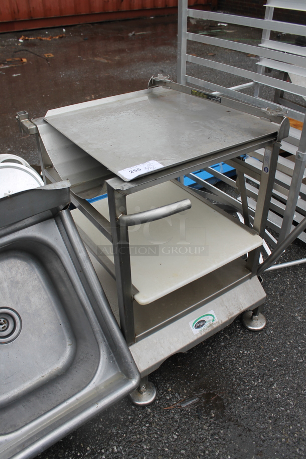 Face to Face Stainless Steel Commercial Meat Slicer Equipment Stand. - Image 2 of 4