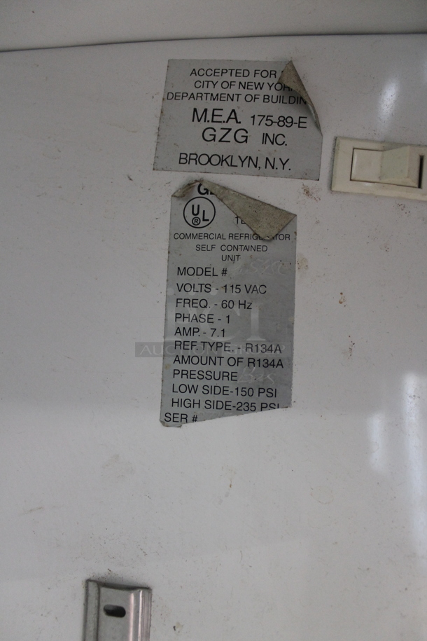 Dial Stainless Steel Commercial 2 Door Reach In Cooler Merchandiser w/ Poly Coated Racks. 115 Volts, 1 Phase. Tested and Powers On But Does Not Get Cold - Image 7 of 10