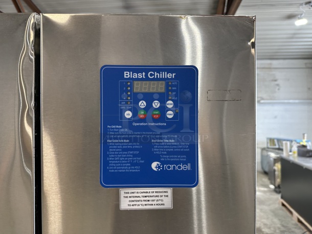 2015 Randell BC-18 Stainless Steel Commercial Blast Chiller w/ 4 Probes. 115/230 Volts, 1 Phase.  - Image 4 of 8