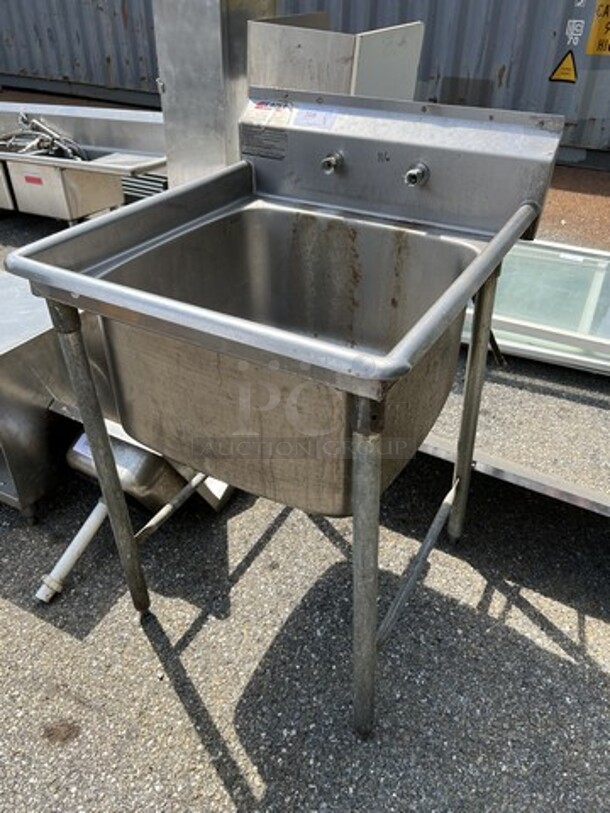 Eagle Stainless Steel Commercial Single Bay Sink. 29x31x45 - Image 2 of 4