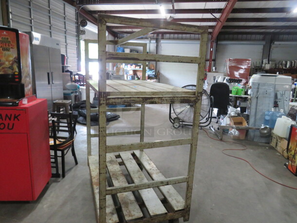 One Heavy Duty Cart With 2 Shelves On Casters. 55X32X71.5 - Image 3 of 3