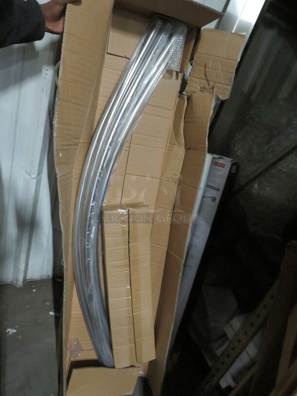 One NEW Crescent Curved Shower Curtain Rod. - Image 1 of 1