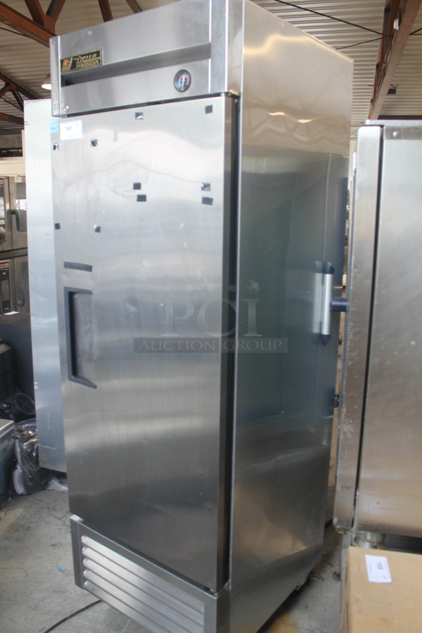 2013 True T-23F Commercial Stainless Steel Single Door Reach In Freezer With Polycoated Shelves On Commercial Casters. 115V, 1 Phase. Tested and Working! - Image 3 of 5