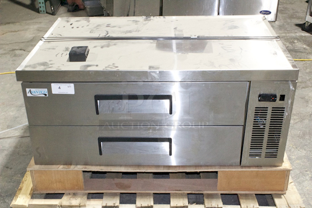 Avantco CBE-48-HC 48" 2 Drawer Refrigerated Chef Base. Not tested. Missing on/off switch.  - Image 3 of 6