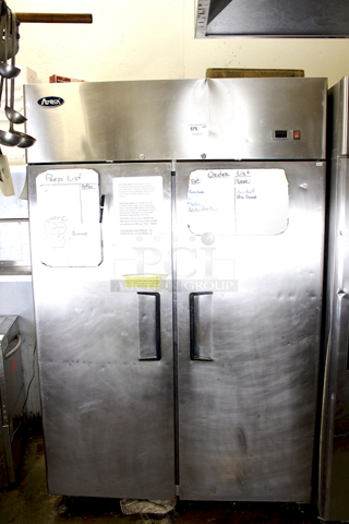 Atosa MBF8005 T-Series 52” Reach In Refrigerator – 2 Door – Top Mount On Commercial Casters, 6 Adjustable Height Shelves. 115v 60hz 1amp 1/3hp.  52x33.3x82
