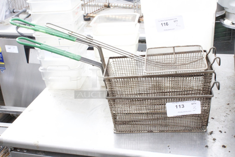 2 Fry Baskets For 35+ Fryer. 2x Your Bid