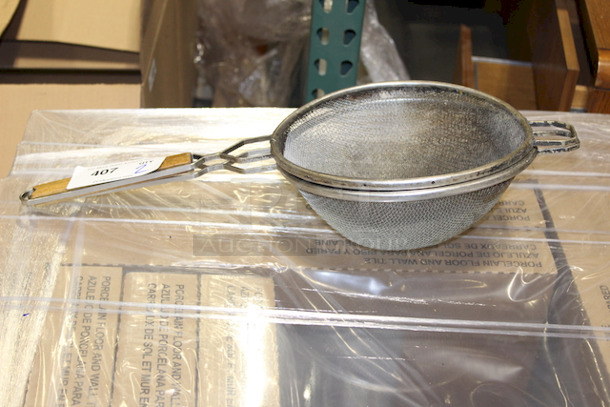 NICE! Set of 2 Round Filters/Sifters 10-1/2" - Image 1 of 4