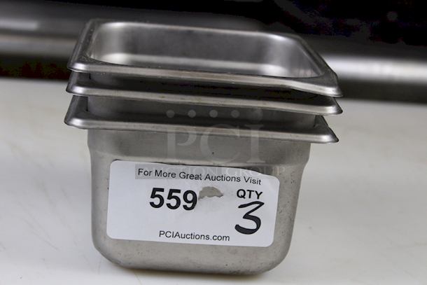 1/6 Pans x 4". 3x Your Bid - Image 3 of 6