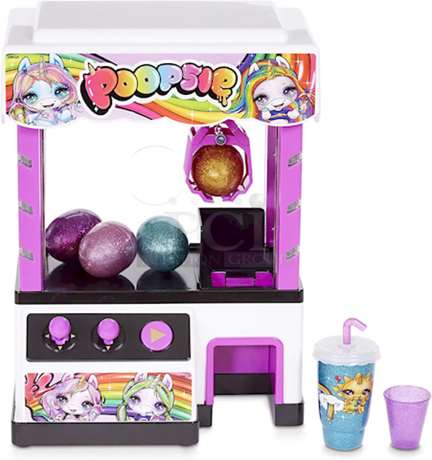 Poopsie Claw Machine With Three Directional Joysticks Includes lights, music and other arcade sounds, 2 Cutie Tooties Characters, 4 D.I.Y. Slime Packets and Can Be Re-Filled With Your Own Surprises - Image 2 of 3
