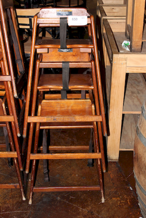 BEAUTIFUL! Marston Wood Products C-30 High Chair Solid 3/4" Oak, Mortise And Tenon Frame Construction, Instant-Release Safety Straps With Crotch Strap. 18x19x29
3x Your Bid - Image 8 of 8