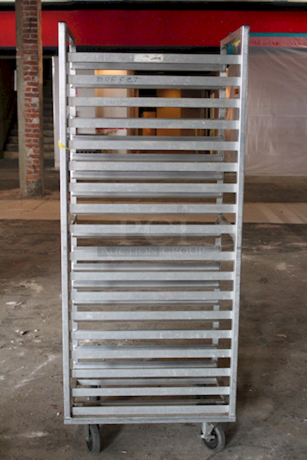 SWEET!! New Age Industrial 1338 Heavy Duty Roll In Refrigerator/Proofer Rack, 18 Pan Capacity, 26x20-1/2x64 - Image 3 of 4