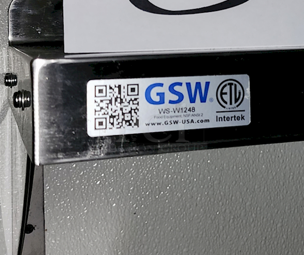 LIKE NEW Condition! GSW USA WS-W1248 12" x 48" S/s Wall Mount Shelf w/Mounting Brackets - Image 3 of 3
