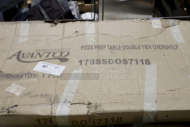 BRAND NEW SCRATCH & DENT! Stainless Steel Double Deck OverShelf 18"x70 3/8". Box Is Damaged. ALL Contents Appear To Be Present & In Good Condition - Image 3 of 4