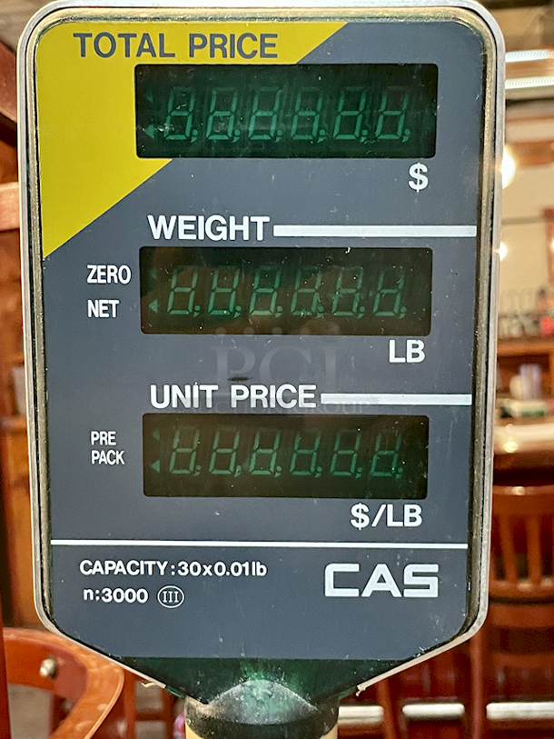 CAS N:3000 III Scale with Pole 30x0.01lb - Image 2 of 3