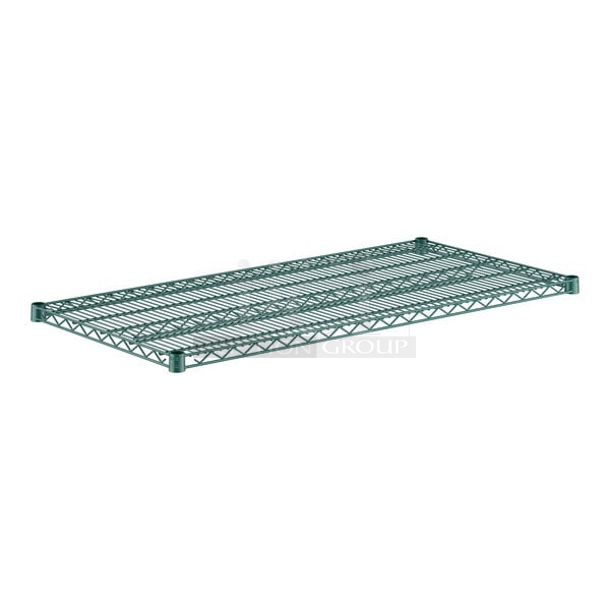 BRAND NEW SCRATCH & DENT! Regency 24" x 48" NSF Green Epoxy Wire Shelf. BOX OF 4 - Image 2 of 5