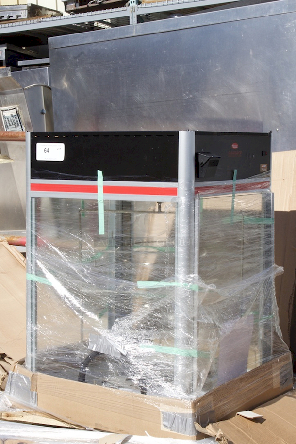 BRAND NEW SCRATCH & DENT! 
Hatco FSDT-1 Flav-R-Savor Humidified Hot Food Holding & Display Cabinet With 4 Tier Circle Rack - No Visible Damage  - Image 4 of 5