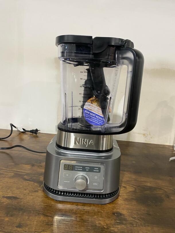 Ninja Foodi SS201 Power Blender & Processor. 3-in-1 Crushing Blender, Dough Mixer, and Food Processor 1400WP smartTORQUE 6 Auto-iQ Presets
 - Image 2 of 2