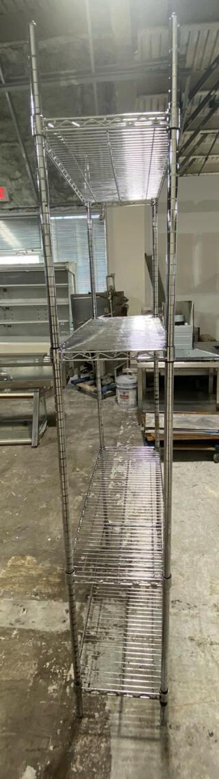Metro Shelfs 14" x 36" x 86" NSF Chrome Wire 4-Shelf Kit
