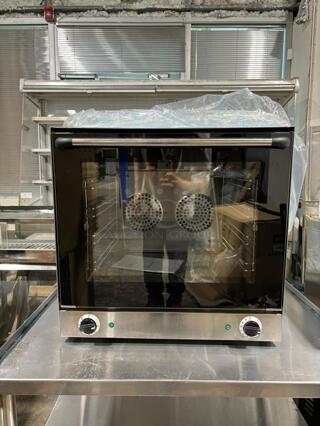 Brand New Cookline CSD-1AE 24" Commercial Half Size Electric Countertop Convection Oven, 220-240V
