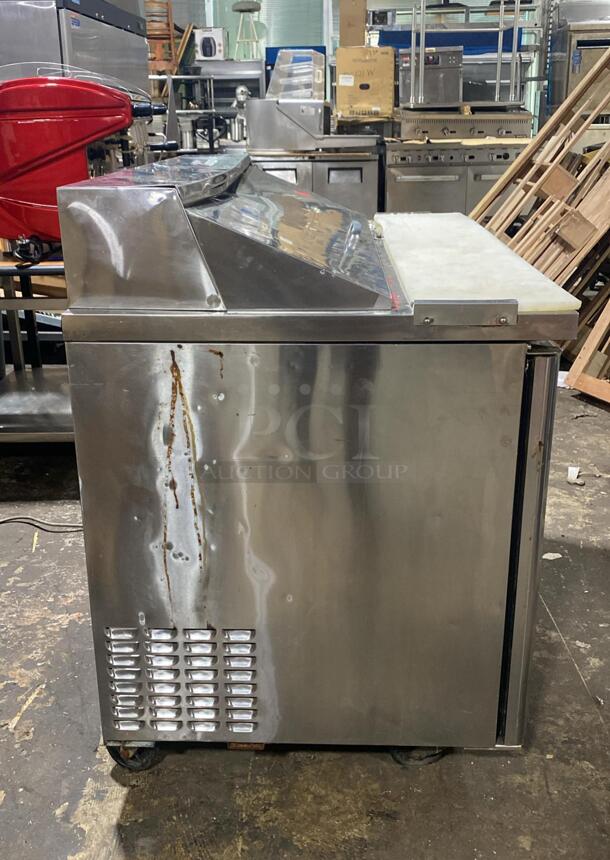 Turbo Air MST-48-N M3 Series 48" 2 Door Stainless Steel Refrigerated Sandwich Prep Table - Image 4 of 6